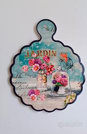 Sottopentola decorativo ceramica con motivi flo