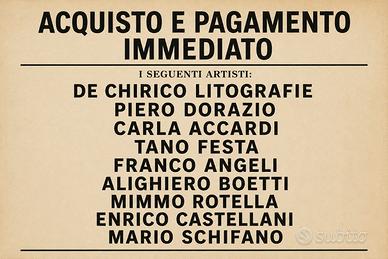 OPERE ARTISTI