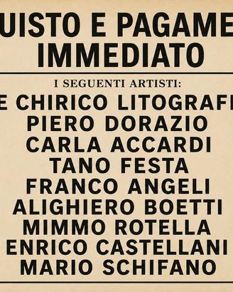 OPERE ARTISTI