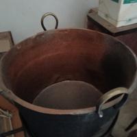 Pentolone in rame (calderone) da 200 litri