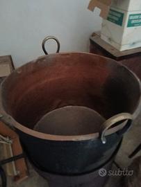 Pentolone in rame (calderone) da 200 litri