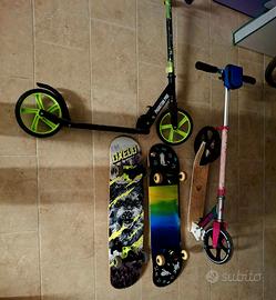Monopattini e Skateboards