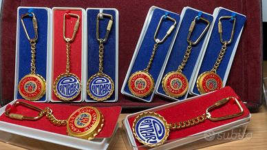 8 Portachiavi collezione Campari ORIGINALI anni 70