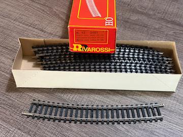 12 binari curvi Rivarossi 3401 diam. 100 cm