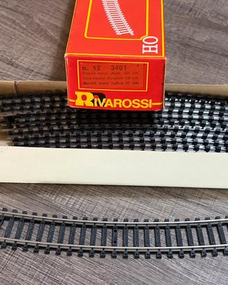 12 binari curvi Rivarossi 3401 diam. 100 cm