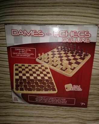 Gioco Dama/Scacchi in legno 🆕