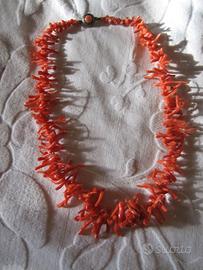Collana Corallo Sciacca Antico Arg.800
