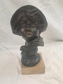 busto in bronzo  contadinello