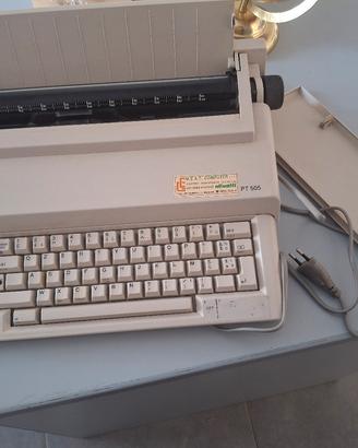 Macchina da scrivere vintage Olivetti PT 505