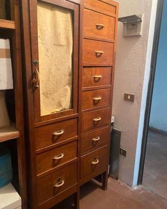 Cassettiera artigianale legno massello