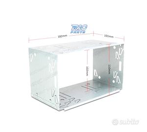 SCATOLA ADATTATRICE 2 DIN UNIVERSALE IN METALLO