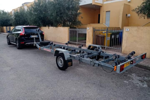 Carrello rimorchio barca o gommone max 7 MT