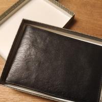 Portafogli da uomo in pelle nera