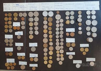 Monete dal Mondo ( 1925 / 2017 ) n. 136 pezzi