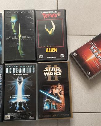 7 VHS collezione fantascienza