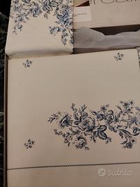 Corredo casa completo matrimoniale in puro cotone