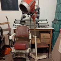 Poltrona barbiere antico vintage