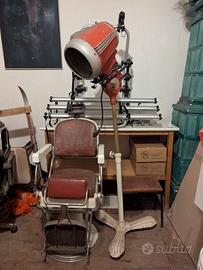 Poltrona barbiere antico vintage