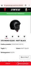  casco Agv x70 Matt black taglia XL nuovo