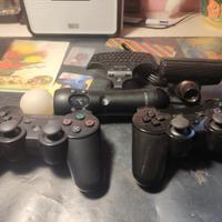 PS3 slim 150Gb, accessori e giochi