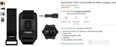 Garmin Virb Camera - Staffa da Polso