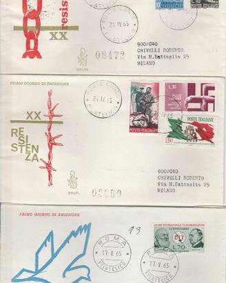 LOTTO 12 BUSTE FDC VENETIA ANNO 1965