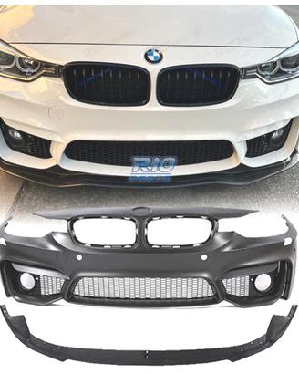 PARAURTI ANTERIORE BMW F30 F31 LOOK M3 PDC + LIP A