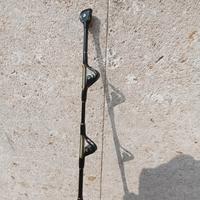 canna traina con mulinello shimano