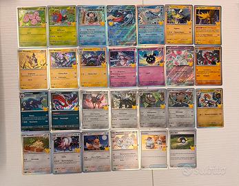 Lotto carte 30 anniversario pokemon