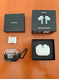 Samsung Galaxy Buds3 Pro bianche + cover originale