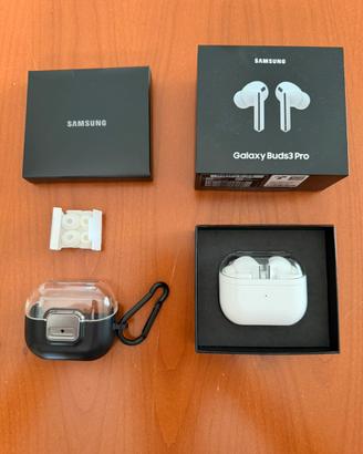 Samsung Galaxy Buds3 Pro bianche + cover originale