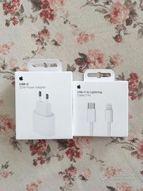 Caricabatterie Apple 20W Spina e Cavo Lightning