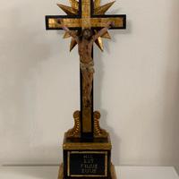 Crocifisso da tavolo cartapesta leccese