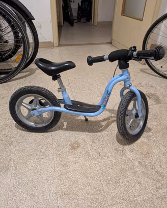 Bicicletta senza pedali PUKY con  freno AZZURRA