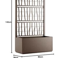 Fioriera rettangolare modulare