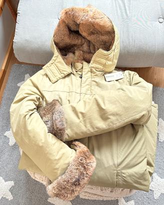 Woolrich Boulder Coat XL Donna Beige NUOVO