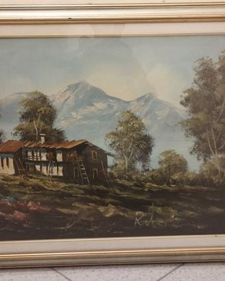 Quadro paesaggio montagna