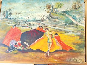 Lotto 3 quadri decorativi firmati