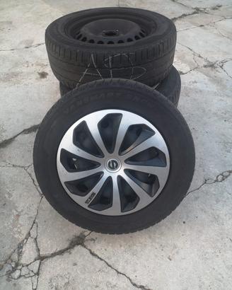 Cerchioni in ferro+pneumatici invernali  R16"