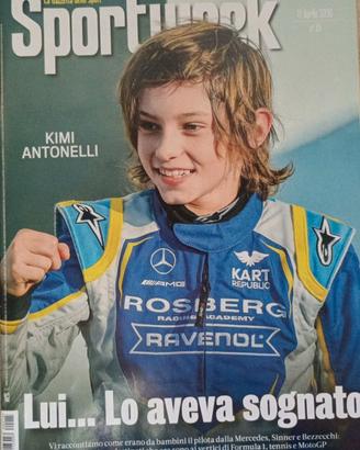 Sportweek 11 Aprile 2026 Kimi Antonelli F1 Sinner