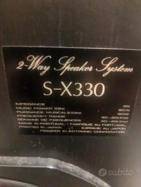 Pioneer amplicatore A-X340 e coppia di casse S-X33