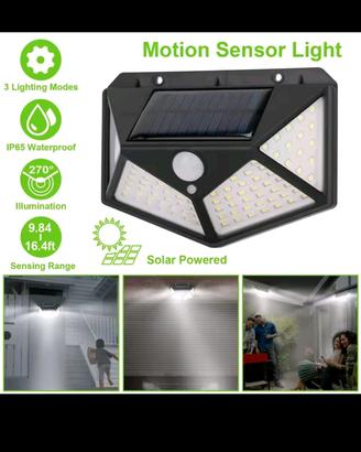 Faretto solare led sensore  Movimento crepuscolare