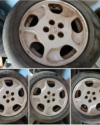 4 CERCHI IN LEGA ORIGINALI ALFA ROMEO 15