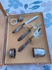 Set Battesimo Vintage Argento 800