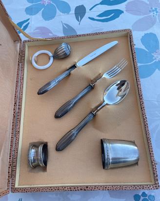 Set Battesimo Vintage Argento 800