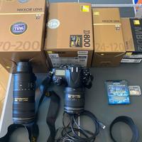 Nikon dslr D800 e obbiettivi