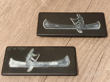 Loghi badge canoe fiat Panda 4x4 Sisley Originali 