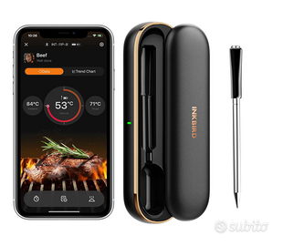 Termometro Carne Wireless,Termometro BBQ Senza