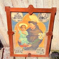 Quadro da chiesa Sant'Antonio con Gesù con cornice