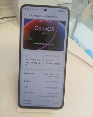 Oppo reno fs 512gb ram 12 come nuovo